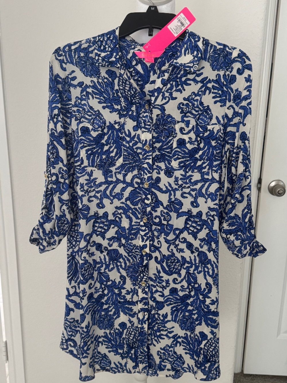 Nwt Lilly Pulitzer Natalie coverup size XS deeper coconut ride with me dress